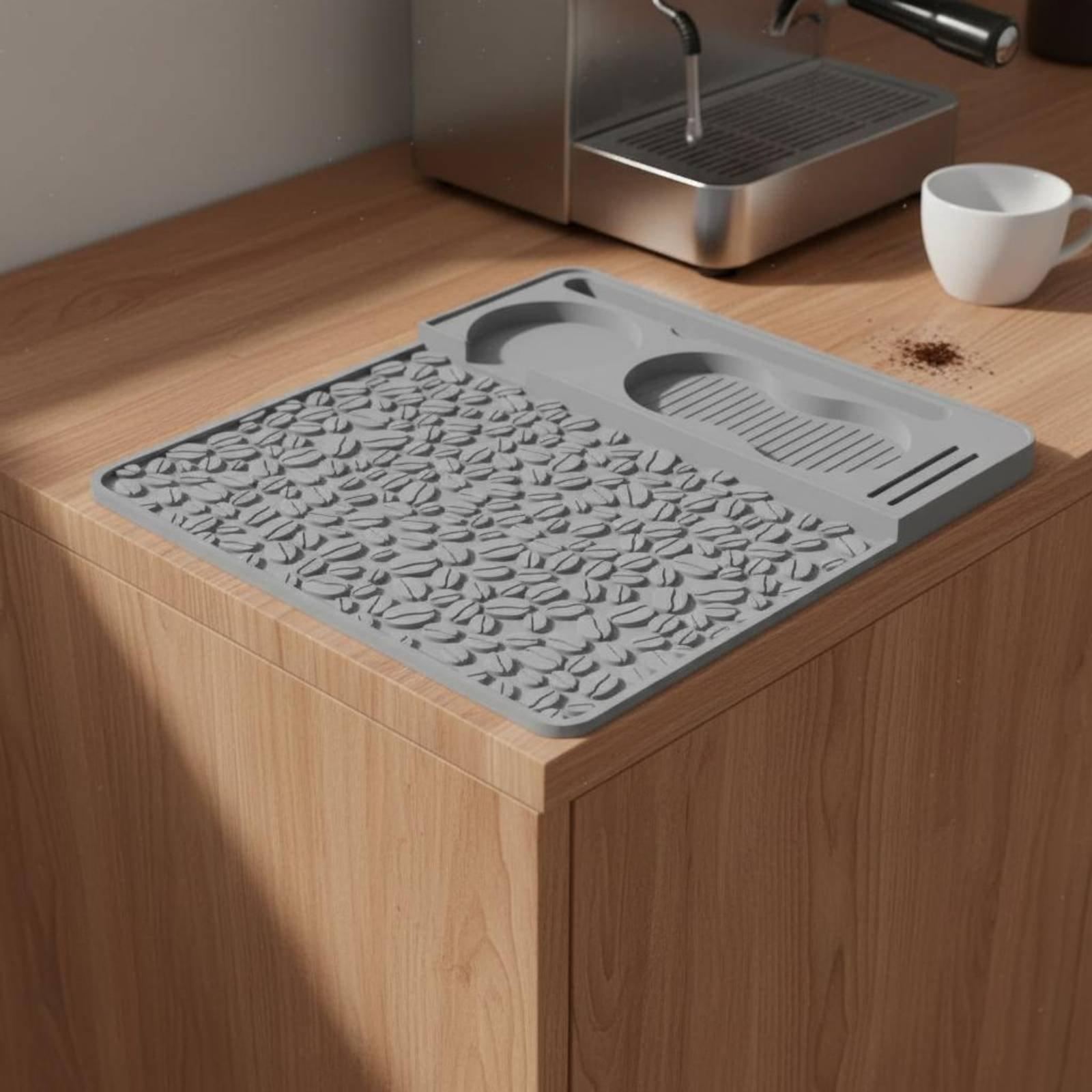 Home Bar Stand - وسادة سيليكون لضغط القهوة، منظم إكسسوارات