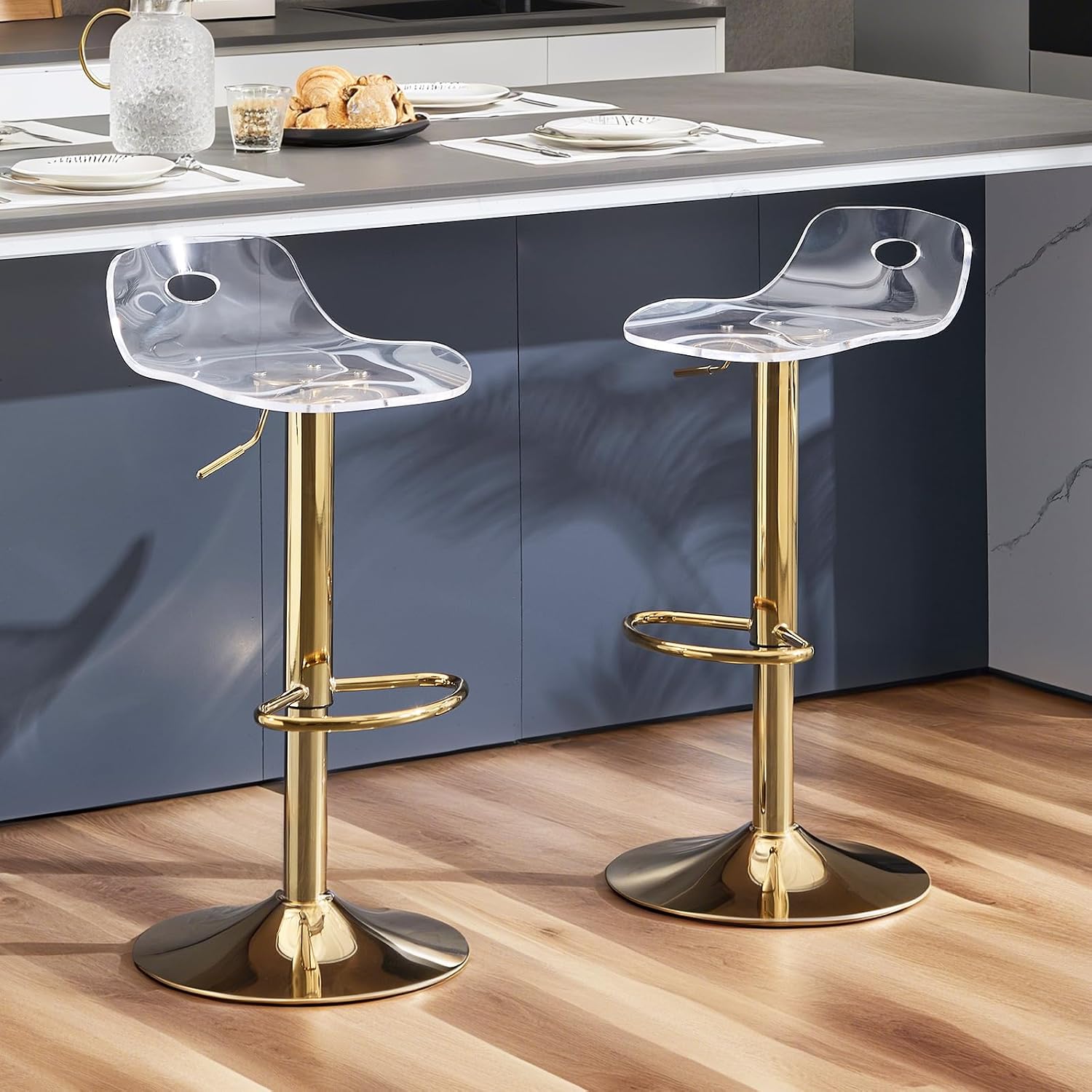 طقم كراسي بار أكريليك شفافة قا - مراجعة Home Bar Stools وسعره