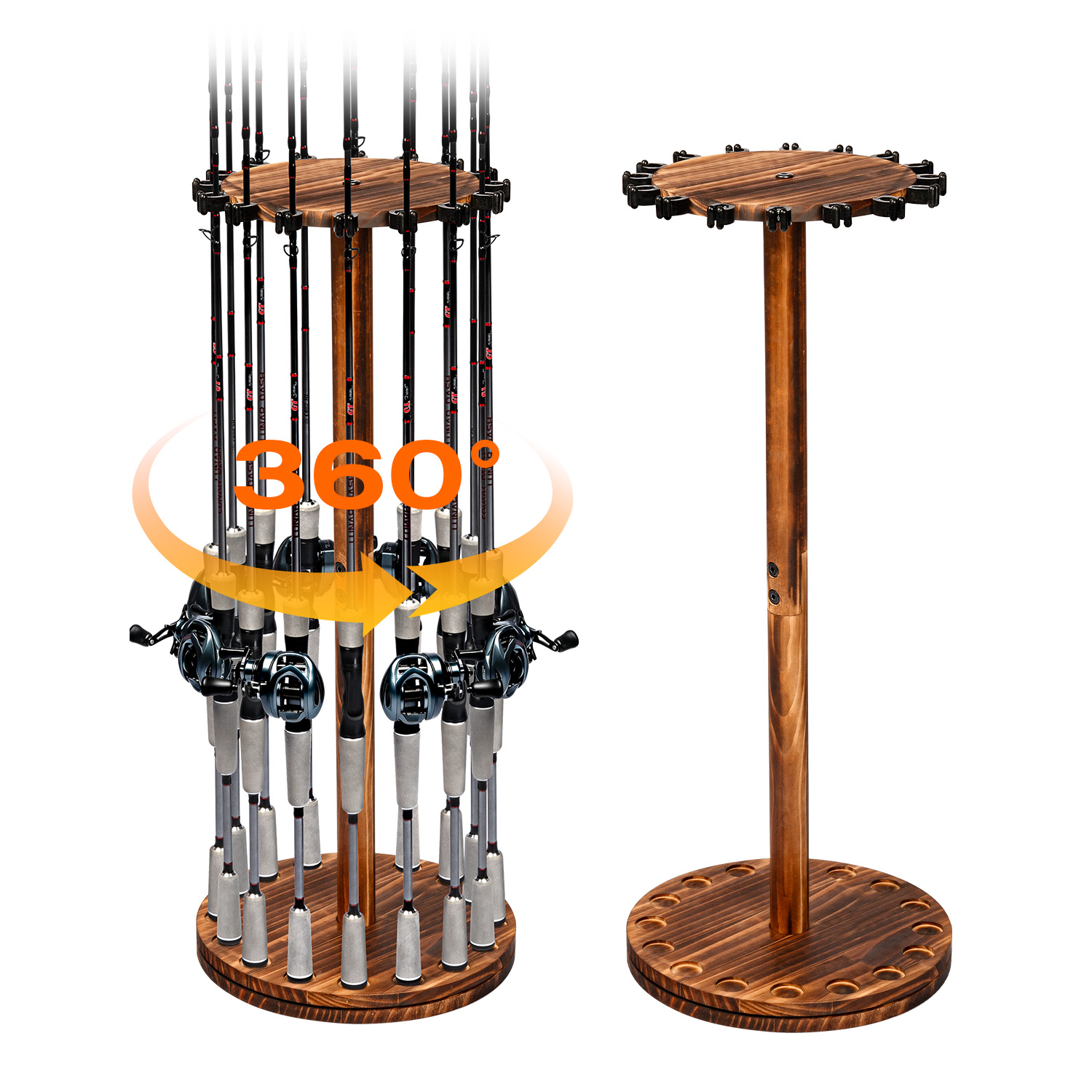 حامل قصبة صيد دائري من الخشب ا - مراجعة Home Bar Stand وسعره