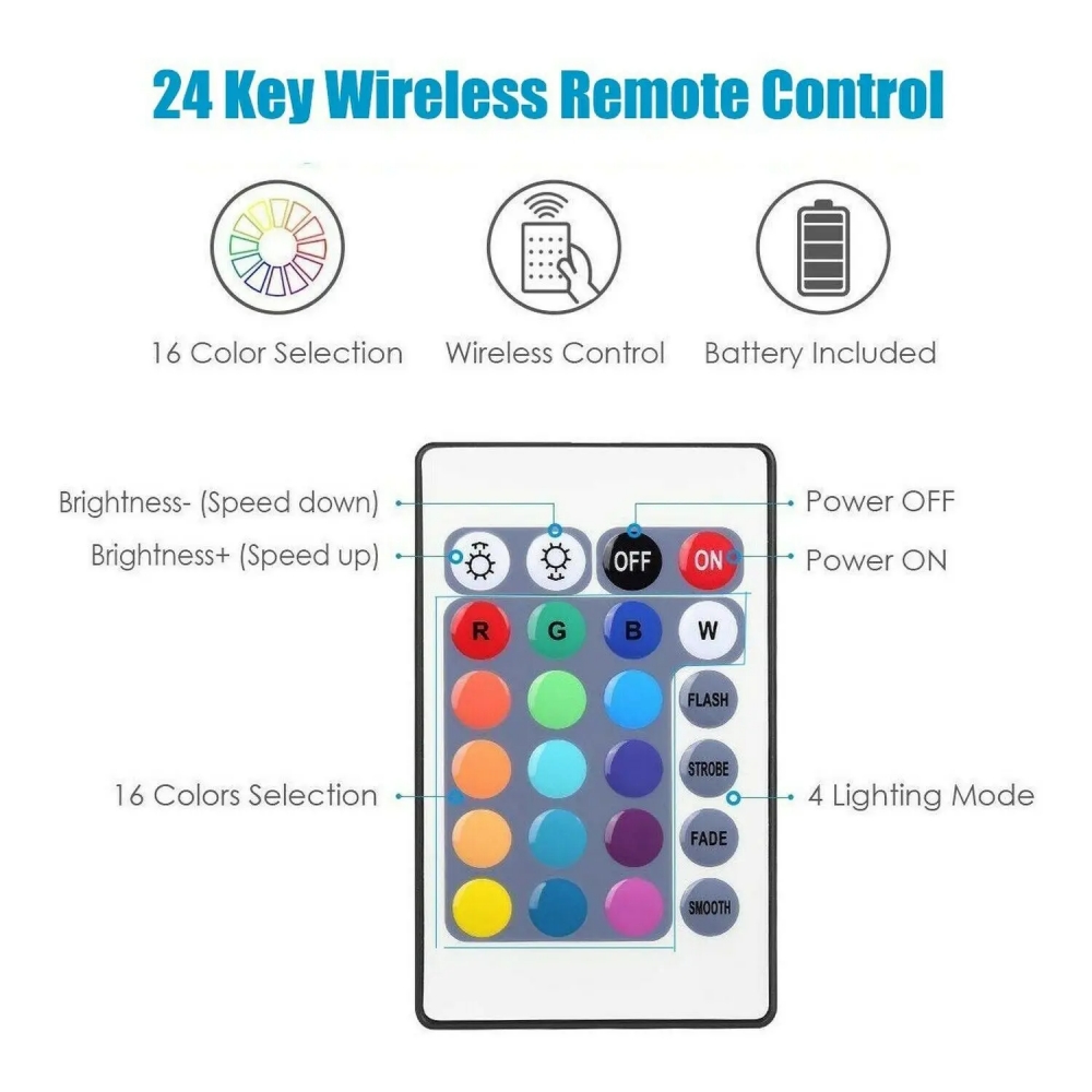1/2/4/6 مصباح RGB LED ضوء تحت  - مراجعة Home Bar And Cabinet وسعره