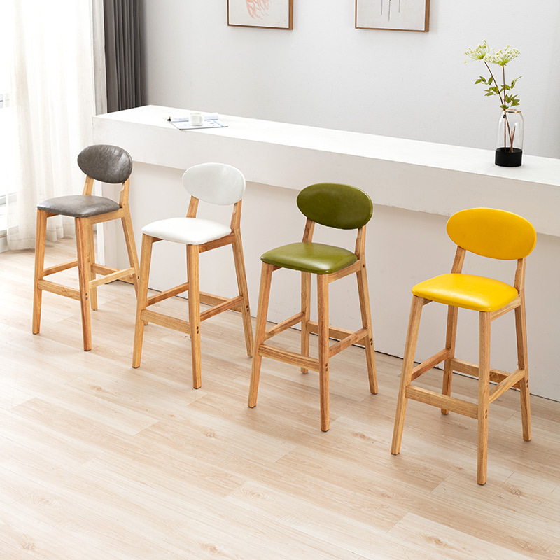 كرسي بار بسيط من الخشب الصلب،  - مراجعة Home Bar Stools وسعره