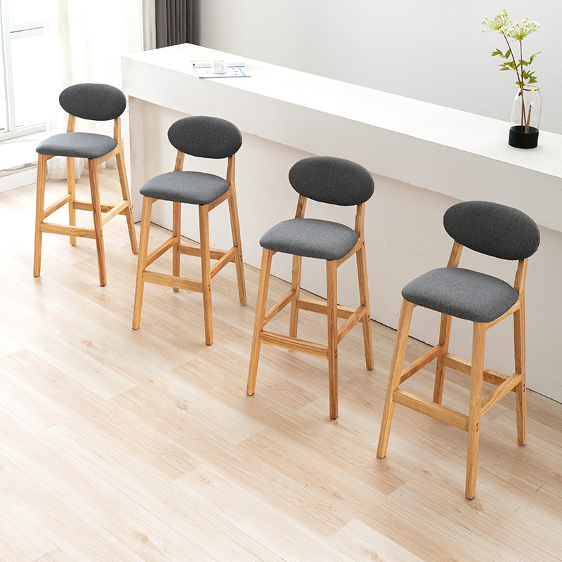كرسي بار بسيط من الخشب الصلب،  - مراجعة Home Bar Stools وسعره