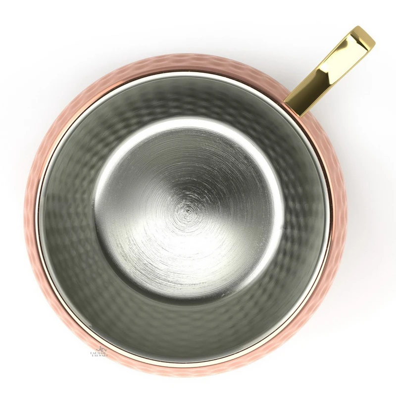 مجموعة من 8 أكواب نحاسية مطروق - مراجعة Mule Copper Mug وسعره