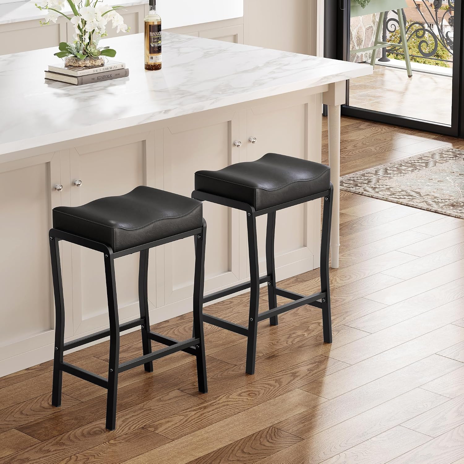 مجموعة كراسي بار بارتفاع مناسب - مراجعة Home Bar Stools وسعره