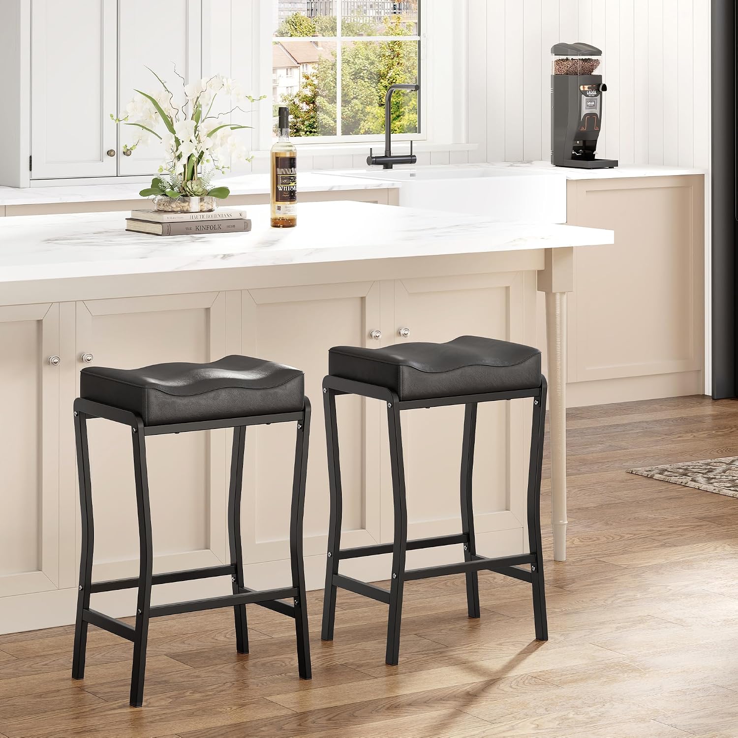 مجموعة كراسي بار بارتفاع مناسب - مراجعة Home Bar Stools وسعره