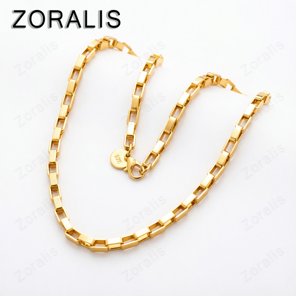 سلسلة ذهبية عيار 18 قيراط بعرض - مراجعة Bar Cart Gold وسعره