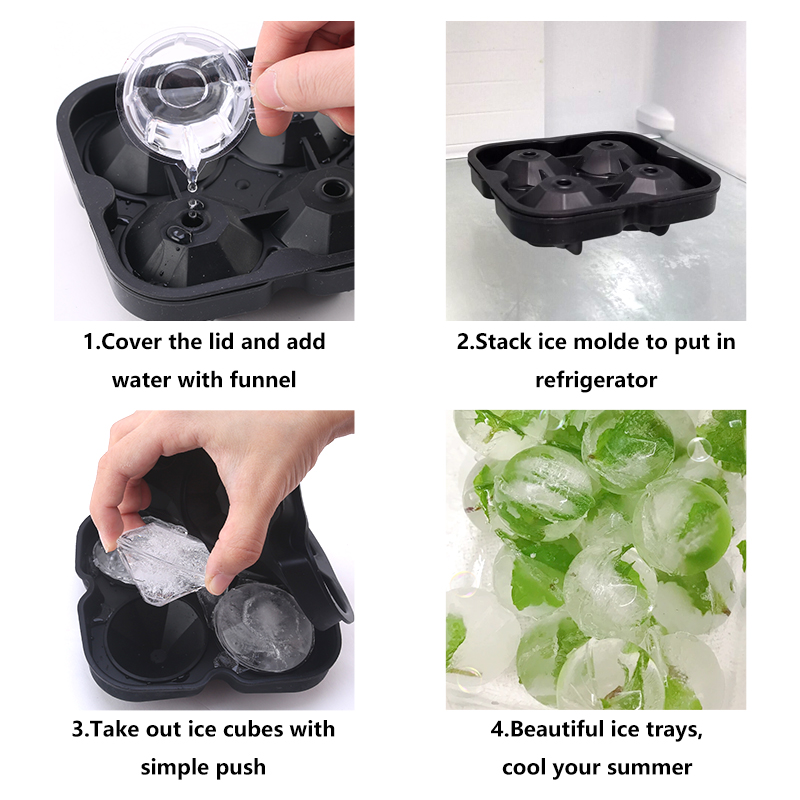 ثلاثية الأبعاد سيليكون الماس ا - مراجعة Ice Mold Sphere وسعره